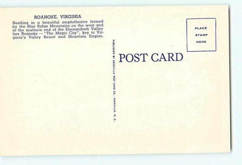 Vintage Postcards R-27 Franklin Rd Bridge  Bridge Roanoke  Virginia # 1787