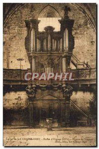 Old Postcard Organ Church of the God of chair Buffet & # 39orgues Work Vaneau