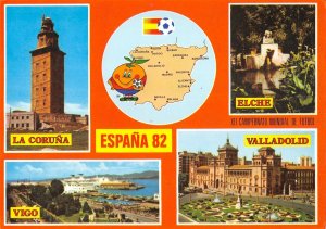 US4446 Spain XII World Cup football La Coruna, Vigo, Valladolid Elche