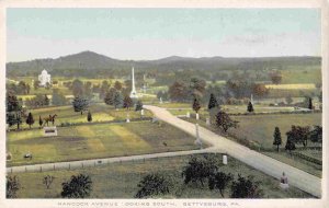 Hancock Avenue South Gettysburg Battlefield Pennsylvania 1910c postcard