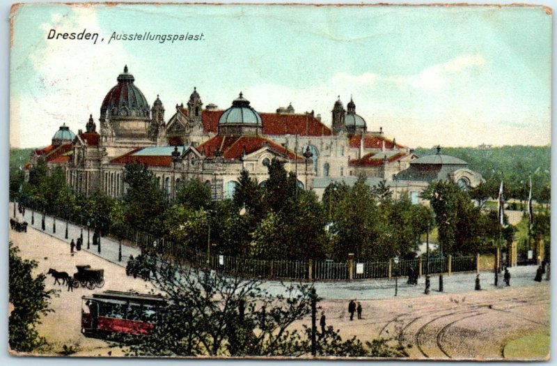 Postcard - Dresden Ausstellungspalast