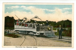 Canada - Quebec, Montreal. Tramway Observation Car