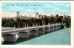 Postcard BRIDGE SCENE Richmond Virginia VA AM1710