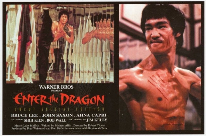 Bruce Lee Enter The Dragon Kung Fu Remastered Film Postcard