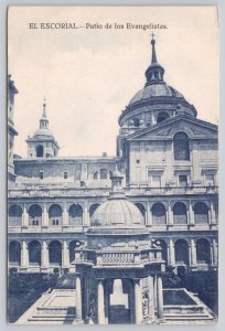 Postcard El Escorial Madrid Spain Dome Courtyard 1910s DB View