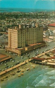Galveston Texas Buccaneer Hotel Aerial View 1957 Postcard Alert Teich 21-13995