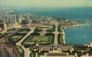 Vintage Postcard Waterfront Lakeshore Dr. Lovely Parks Beaches Chicago Illinois