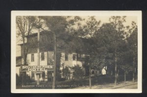 RPPC SOUTHERN PINES NORTH CAROLINA NC SOUTHERN PINES HOTEL REAL PHOTO POSTCARD