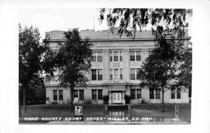 Miller South Dakota Hand Court House Real Photo Antique Postcard K29030