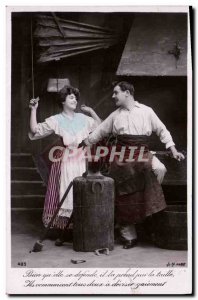 Old Postcard Fantaisie Blacksmith