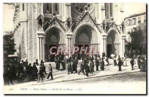 Nice - Notre Dame out of the Mass - Old Postcard Alpine Hunters