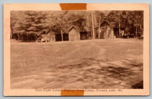 Cabins Papoose Pond Camps  Norway Lake  Maine    Postcard