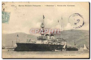 Postcard Old War Ship Bovines Guard armor Riviera