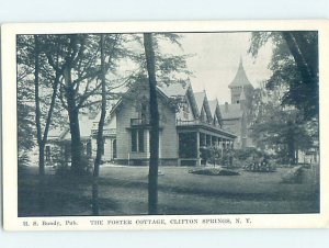 Pre-Chrome HOUSES SCENE Adirondacks - Clifton Springs New York NY AH6109