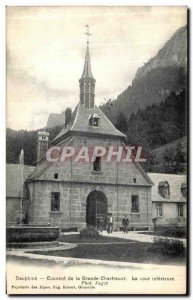Old Postcard Dauphine Convent of the Grande Chartreuse The courtyard