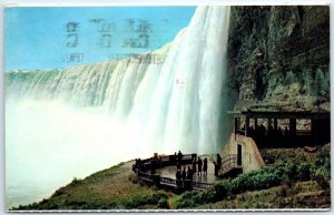 Postcard - Plaza Below Horseshoe Falls - Niagara Falls, Canada