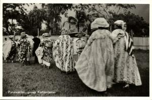 suriname, Native Kotto Missies in Traditional Dresses (1950s) RPPC