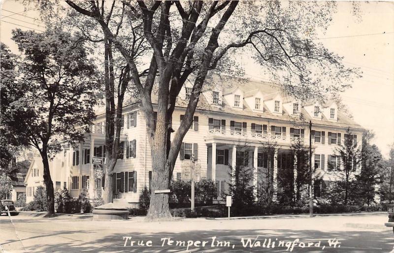D76/ Wallingford Vermont VT Real Photo RPPC Postcard c40s True Temper Inn