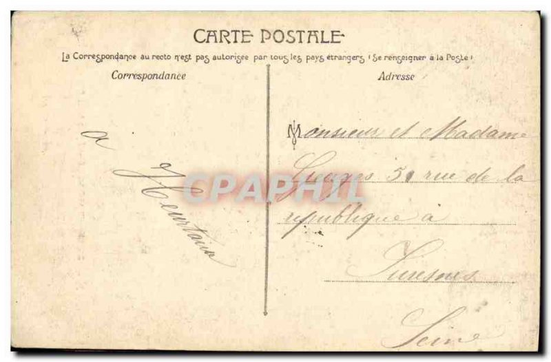 Old Postcard Chalon Sur Saone Saint Pierre Church