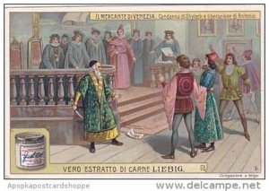 Liebig Vintage Trade Card S939 Merchant Of Venice 1908 No 5