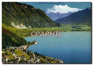 Territet - Tooth du Midi - Old Postcard