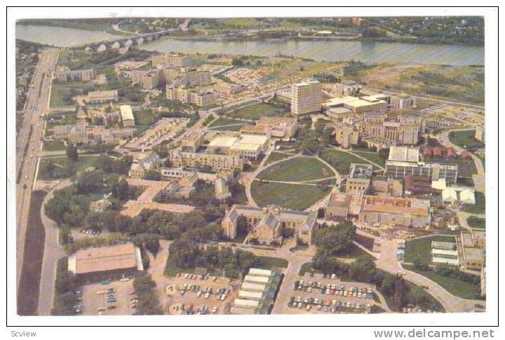 An Aerial View Of The University Of Saskatchewan Campus Looking West, Saskato...