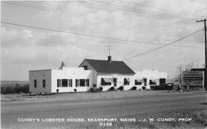 Autos Cundy's Lobster House Restaurant Searsport Maine Postcard Eastern 5440