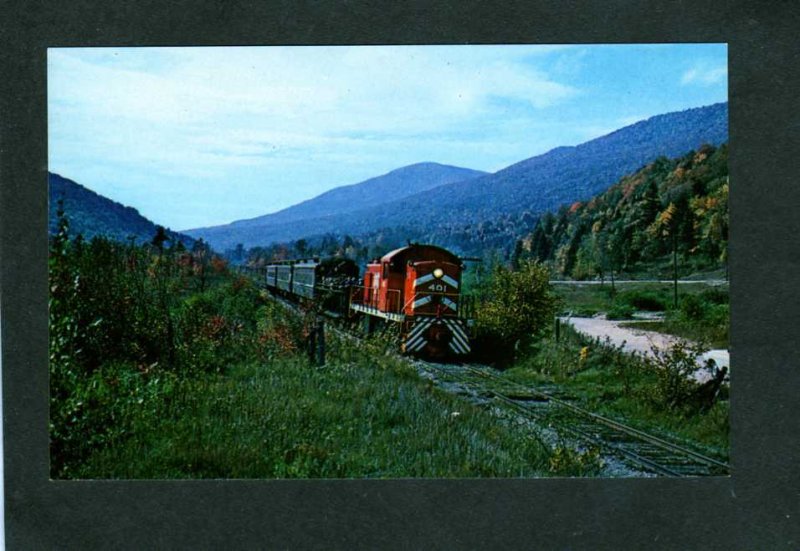 VT Vermont Railway Railroad train Loco 401 N. Dorset Vermont to Rutland Postcard