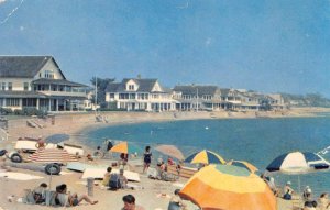 East Wharf Beach, Madison, Connecticut New Haven County 1950s Vintage Postcard