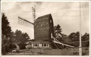 Worthing UK High Salvington Windmill Vintage Real Photo RPPC Postcard