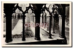 Postcard Modern detail cloister Treguier