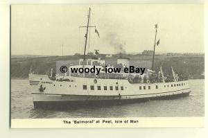 f0016 - Ex Red Funnel Ferry - Balmoral at Peel , Isle of Man - postcard