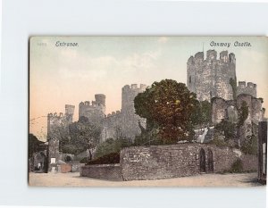 Postcard Entrance, Conway Castle, Conway, Wales