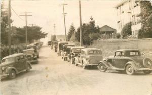 Autos 1940s Port Blakeky Washington RPPC real photo postcard 9871