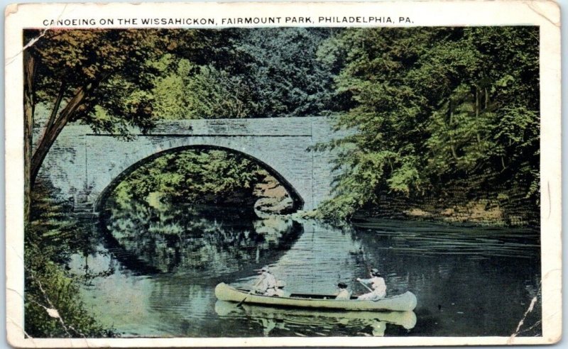 Canoeing On The Wissahickon, Fairmount Park - Philadelphia, Pennsylvania