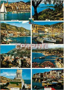 Modern Postcard The wonderful sights of the French Riviera