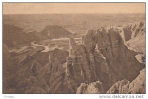 View From Sheep Mountain, Badlands National Monument, Wall, South Dakota, PU-...