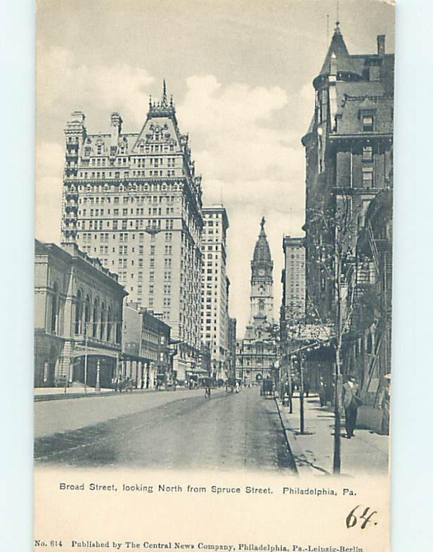 Pre-1907 STREET SCENE Philadelphia Pennsylvania PA W2438