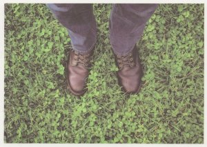 Jeans & Leather Shoes Boots In Forest German Postcard