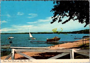 USA View of on of the Minnesota's 10.000 Lakes Vintage Postcard BS21