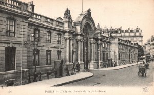 Vintage Postcard L'Elysee Palais De La Presidence Paris France