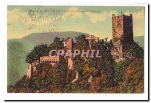 Chateau de Saint Ulrich Old Postcard Near Ribeauville
