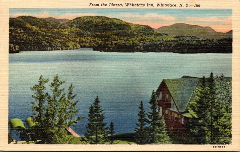 New York Adirondacks Whiteface The Whiteface Inn From The Piazza 1949 Curteich