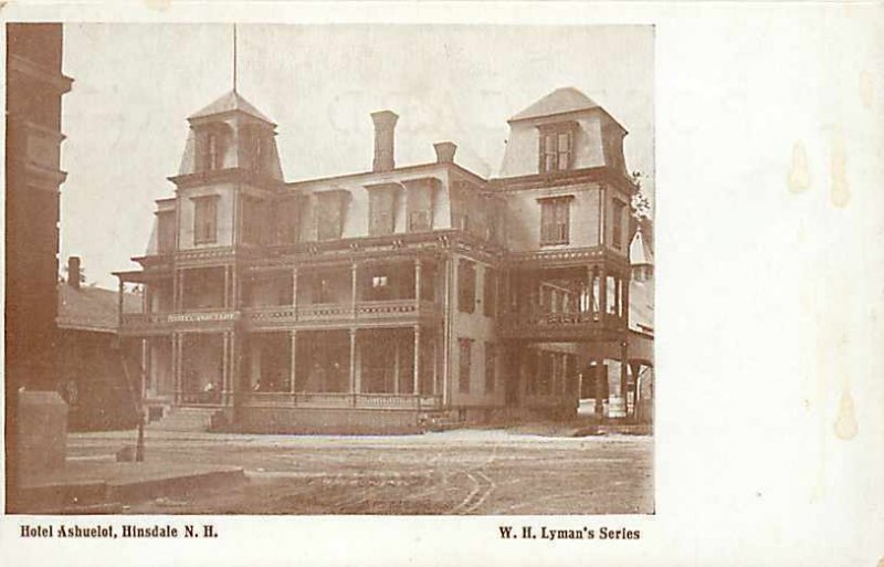 NH, Hinsdale, New Hampshire, Ashuelot Hotel, Exterior, Lyman