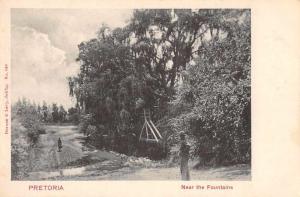 Pretoria South Africa Near the Fountains Scenic View Antique Postcard J60560