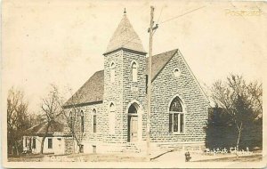 KS, Concordia, Kansas, Swedish, Baptist Church, RPPC