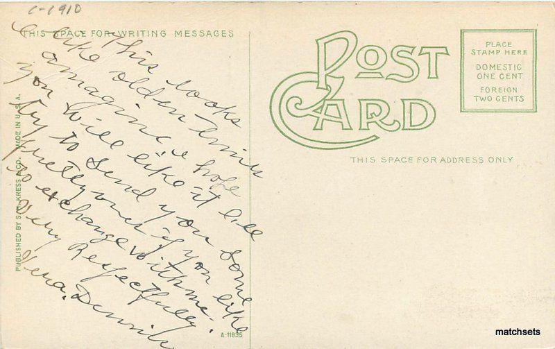 Bennett Place Johnston C-1910 Durham North Carolina Kress postcard 11624