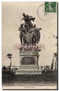 Postcard Old Formigny commemorative monument to the Battle of Formigny August...