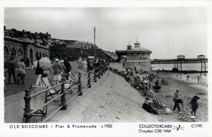 Dorset Postcard - Old Boscombe Pier and Promenade c1922 - SW18647