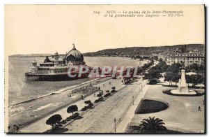 Postcard Old Nice Palais de la Jetee Promenade and the Promenade des Anglais